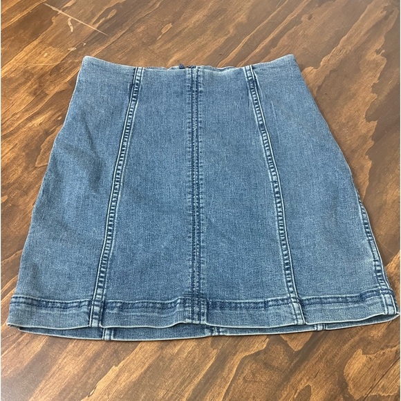 Free People Dresses & Skirts - Free People Boho Modern Femme Denim Stretch Jean Mini Skirt Womens 2
